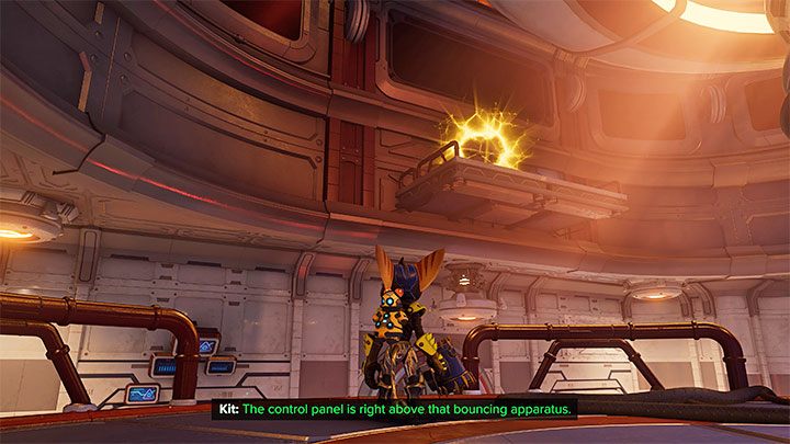 Stay for a while in the first room where you talked to the Junk Bot - Ratchet & Clank Rift Apart: Repair the Rubion Forge - Cordelion - Ratchet & Clank Rift Apart Guide