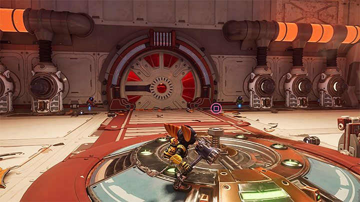 Follow the next corridors until you reach a new larger room with Nefarious's subordinates - Ratchet & Clank Rift Apart: Repair the Rubion Forge - Cordelion - Ratchet & Clank Rift Apart Guide