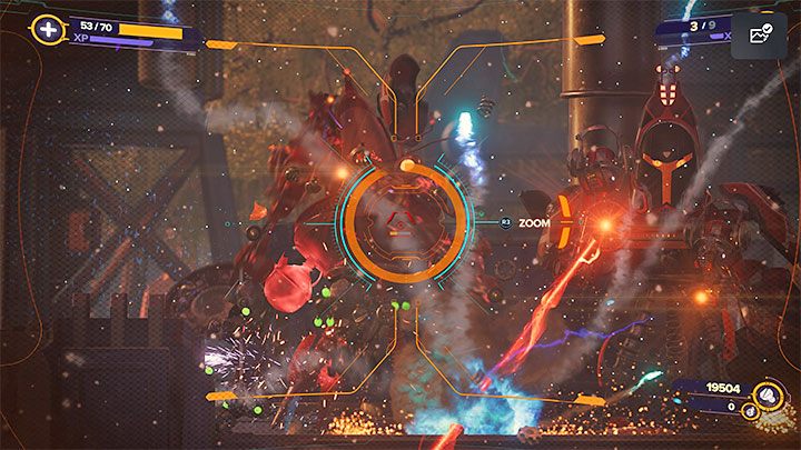 Set off towards the neighboring platforms and eliminate Nefarious' machines - Ratchet & Clank Rift Apart: Protecting Morts and freeing Seekerpede - walkthrough - Return to Sargasso - Ratchet & Clank Rift Apart Guide