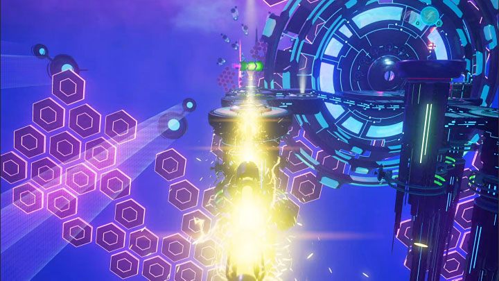 You can immediately use the electric sphere on the left slot - Ratchet & Clank Rift Apart: Protecting Morts and freeing Seekerpede - walkthrough - Return to Sargasso - Ratchet & Clank Rift Apart Guide