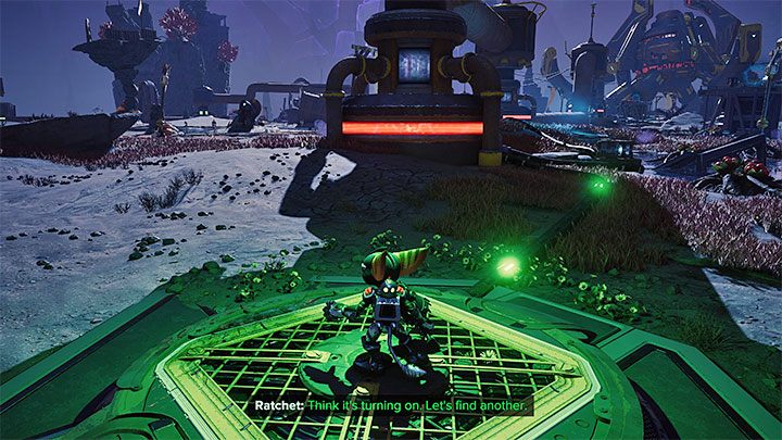 After securing the area, you must find the pressure plate - Ratchet & Clank Rift Apart: Archives and starting the machinery - walkthrough - Savali - return - Ratchet & Clank Rift Apart Guide