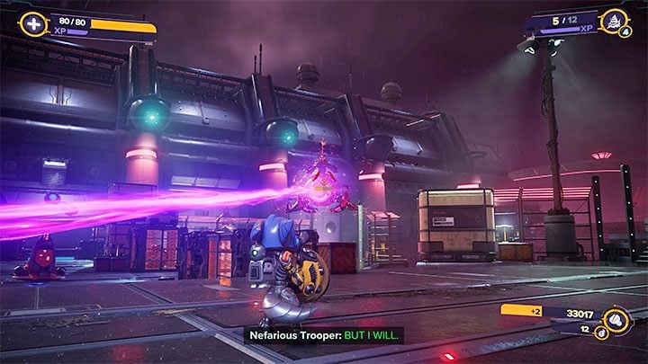 Be ready to fight Nefarious' machines- more will await you in the Processing Centre - Ratchet & Clank Rift Apart: Find Ratchet and Kit - walkthrough - Viceron - Ratchet & Clank Rift Apart Guide