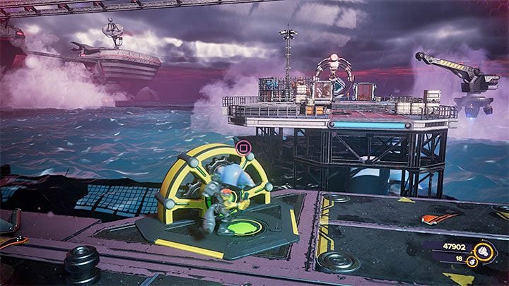 When you get outside, you will have to deal with more enemies - Ratchet & Clank Rift Apart: Find Ratchet and Kit - walkthrough - Viceron - Ratchet & Clank Rift Apart Guide