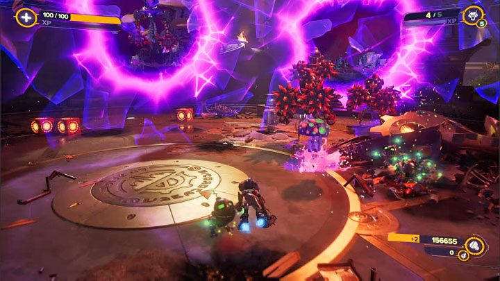 After the Emperor summons smaller monsters, respond by using the Bombardier, Mr - Ratchet & Clank Rift Apart: Begin the finale and defeat the final boss - walkthrough - Final confrontation - Ratchet & Clank Rift Apart Guide