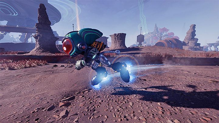 The Hoverboots are an alternative to the standard means of transport which you will unlock shortly after arriving on planet Savali for the first time - Ratchet & Clank Rift Apart: Means of Transport - Basics - Ratchet & Clank Rift Apart Guide