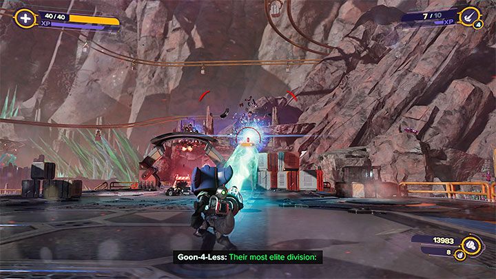 Head west, then turn north - Ratchet & Clank Rift Apart: Overriding the lockdown and getting to the Miners - walkthrough - Blizar Prime - Ratchet & Clank Rift Apart Guide