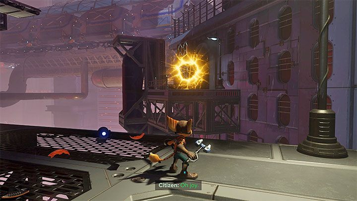 They will turn yellow when you approach them - Ratchet & Clank Rift Apart: Rifts - How do I open them? - FAQ - Ratchet & Clank Rift Apart Guide