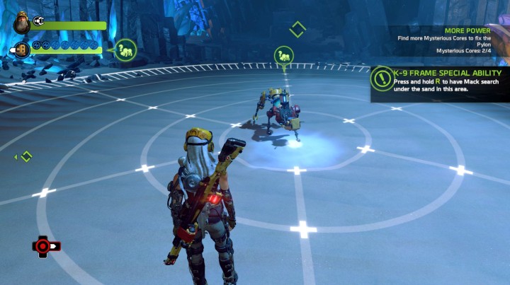Using Macs special ability is required to find the second core - Mission 3: Status Check | Walkthrough - Walkthrough - ReCore Game Guide