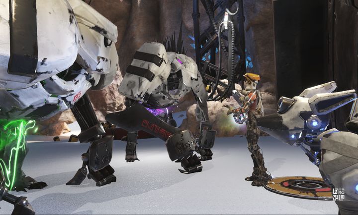 Even if the cut-scene introduces two enemies, youll fight with only one. - Mission 4: Whispers in the Sand | Walkthrough - Walkthrough - ReCore Game Guide