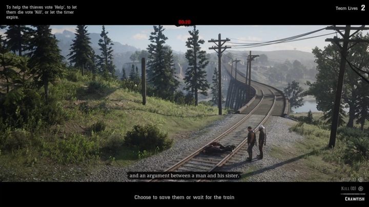 When you catch the thieves, go to the railroads and place them on the tracks - The Right Side of the Tracks | Story missions in Red Dead Online - Story missions - Red Dead Online Guide