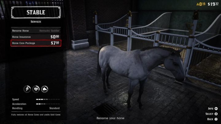 You can now rename your horse, and buy horse insurance that will allow your mount to heal after it gets critically wounded - Honor Among Horse Thieves | Story missions in Red Dead Online - Story missions - Red Dead Online Guide