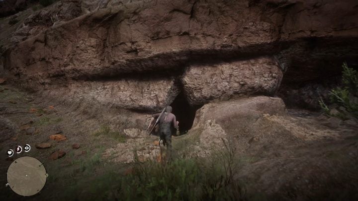 The treasure is hidden in the cave east of Twin Rocks - Red Dead Redemption 2: Mended Treasure Map - how to get the treasure? - Red Dead Redemption 2: Treasure Maps - Red Dead Redemption 2 Guide