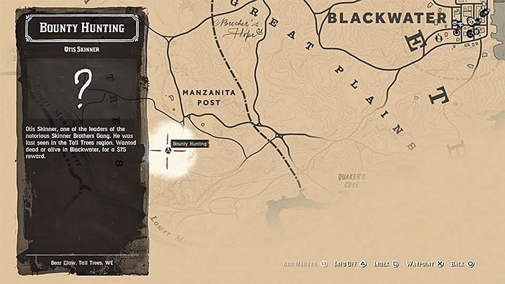 1 - Red Dead Redemption 2: Otis Skinner - Bounty Hunting Mission - Red Dead Redemption 2: Blackwater - Red Dead Redemption 2 Guide