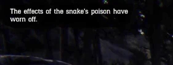 After drinking the cure, you should see the text in the upper left corner (the same as the one above) - Red Dead Redemption 2: Snake bite - how to deal with it? - Red Dead Redemption 2: Arthur and Dutchs gang - Red Dead Redemption 2 Guide