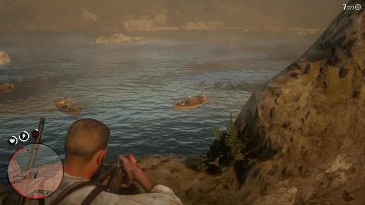 Your task is to attack the boats that want to land on the shore - Red Dead Redemption 2: Hell Hath No Fury - walkthrough - Red Dead Redemption 2: Chapter 5 - Guarma - Red Dead Redemption 2 Guide