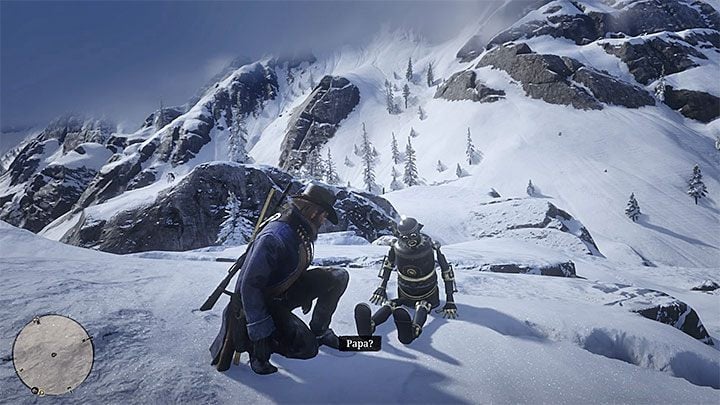 You will find the automaton you are looking for next to Colter, in the place shown in the pictures above - Red Dead Redemption 2: A Bright Bouncing Boy - walkthrough, map - Red Dead Redemption 2: Side quests - Red Dead Redemption 2 Guide