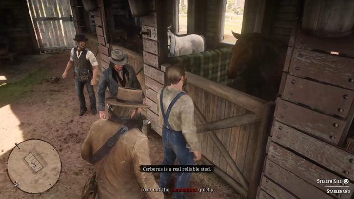 Walkthrough: Go to Caliga Hall and head to the stable - Red Dead Redemption 2: Horse Flesh for Dinner - walkthrough - Red Dead Redemption 2: Chapter 3 - Clemens Point - Red Dead Redemption 2 Guide