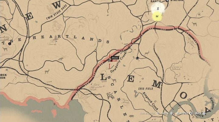 These bones can be found on the eastern side of Lemoyne, right next to Dewberry Creek - Red Dead Redemption 2: Dinosaur Bones - where to find all of them? Maps - Red Dead Redemption 2: Dinosaur bones and Rock Carvings - Red Dead Redemption 2 Guide