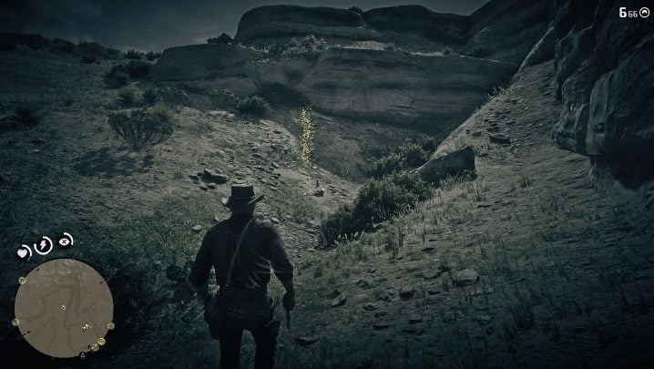 These bones are located between the mountains - Red Dead Redemption 2: Dinosaur Bones - where to find all of them? Maps - Red Dead Redemption 2: Dinosaur bones and Rock Carvings - Red Dead Redemption 2 Guide