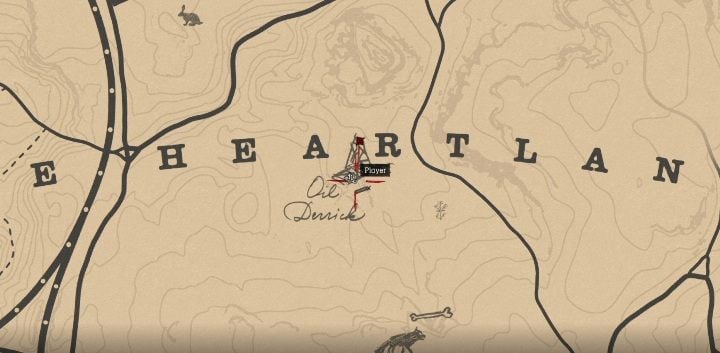 These bones can be found in the southern part of The Heartlands, near the drilling tower - Red Dead Redemption 2: Dinosaur Bones - where to find all of them? Maps - Red Dead Redemption 2: Dinosaur bones and Rock Carvings - Red Dead Redemption 2 Guide