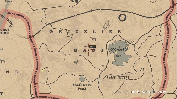 This bone is found near Grizzlies East - Red Dead Redemption 2: Dinosaur Bones - where to find all of them? Maps - Red Dead Redemption 2: Dinosaur bones and Rock Carvings - Red Dead Redemption 2 Guide