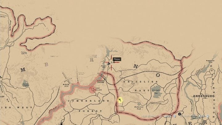 This bone is found in Ambarino region - Red Dead Redemption 2: Dinosaur Bones - where to find all of them? Maps - Red Dead Redemption 2: Dinosaur bones and Rock Carvings - Red Dead Redemption 2 Guide
