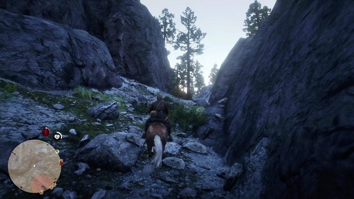 Reach the top of the mountain by riding on your horse - Red Dead Redemption 2: Dinosaur Bones - where to find all of them? Maps - Red Dead Redemption 2: Dinosaur bones and Rock Carvings - Red Dead Redemption 2 Guide