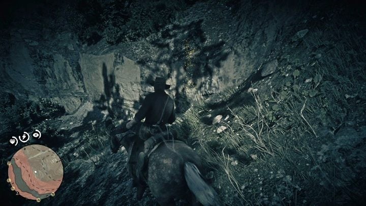 The bone is attached to a rock - Red Dead Redemption 2: Dinosaur Bones - where to find all of them? Maps - Red Dead Redemption 2: Dinosaur bones and Rock Carvings - Red Dead Redemption 2 Guide