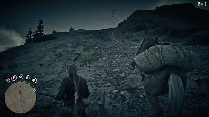 Theyre on the mountains slope - Red Dead Redemption 2: Dinosaur Bones - where to find all of them? Maps - Red Dead Redemption 2: Dinosaur bones and Rock Carvings - Red Dead Redemption 2 Guide
