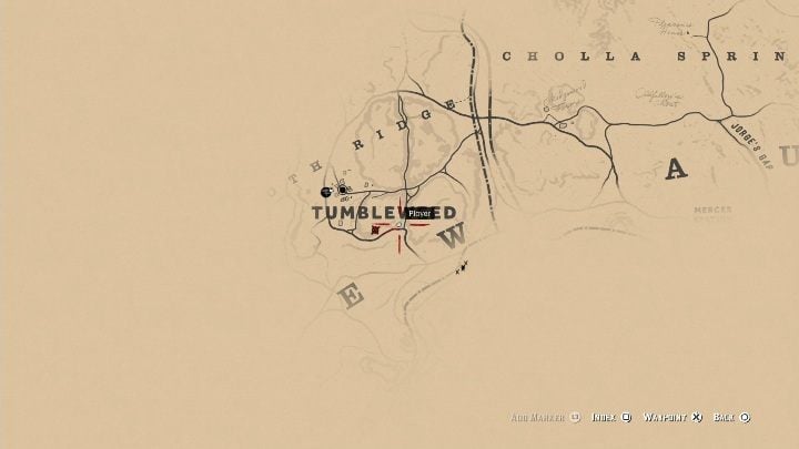 This bone is in the southern part of Tumbleweed - Red Dead Redemption 2: Dinosaur Bones - where to find all of them? Maps - Red Dead Redemption 2: Dinosaur bones and Rock Carvings - Red Dead Redemption 2 Guide