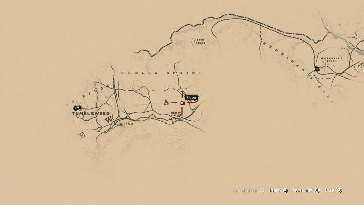 Look at the world map - this bone is between the letters A and U - Red Dead Redemption 2: Dinosaur Bones - where to find all of them? Maps - Red Dead Redemption 2: Dinosaur bones and Rock Carvings - Red Dead Redemption 2 Guide