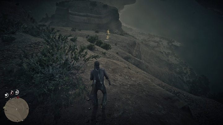 The bone is at the top of one of the mountains - Red Dead Redemption 2: Dinosaur Bones - where to find all of them? Maps - Red Dead Redemption 2: Dinosaur bones and Rock Carvings - Red Dead Redemption 2 Guide