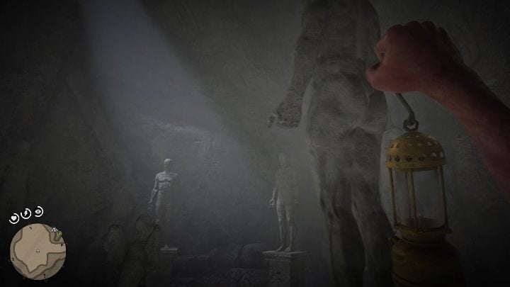 Pay close attention to the statues hands - Red Dead Redemption 2: The Strange Statues Puzzle guide - map, tips - Red Dead Redemption 2: Other Secrets and collectibles - Red Dead Redemption 2 Guide