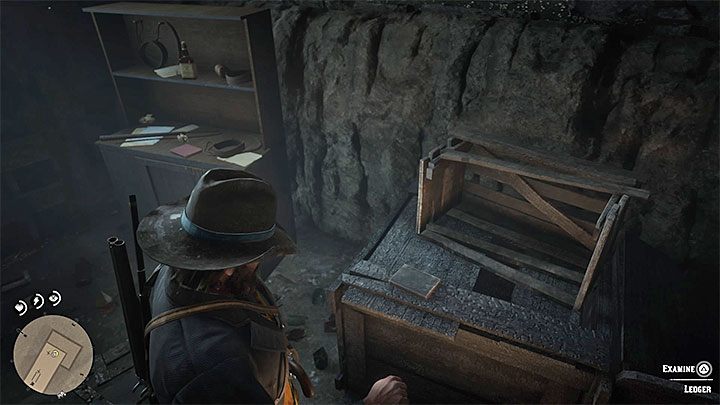 Find the Ledger presented in the picture above - Red Dead Redemption 2: The Iniquities of History - walkthrough, map - Red Dead Redemption 2: Side quests - Red Dead Redemption 2 Guide