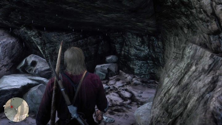 To get the map, you have to enter the cave through the tree - Red Dead Redemption 2: High Stakes Treasure Map - how to get the treasure? - Red Dead Redemption 2: Treasure Maps - Red Dead Redemption 2 Guide