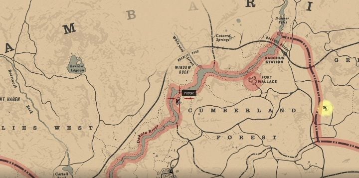 You can find this Carving in the northern part of Cumberland Forest, near the river - Red Dead Redemption 2: Rock carvings - where to find all of them? Maps - Red Dead Redemption 2: Dinosaur bones and Rock Carvings - Red Dead Redemption 2 Guide