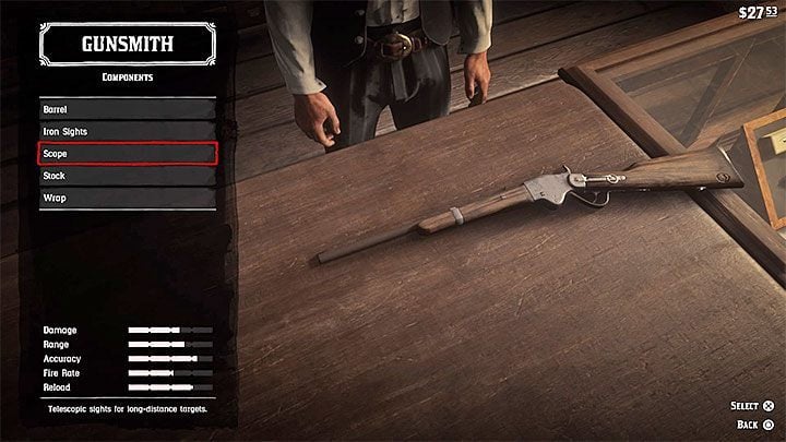 1 - Red Dead Redemption 2: Scope - how to get it for your rifle? - Red Dead Redemption 2: Combat - Red Dead Redemption 2 Guide