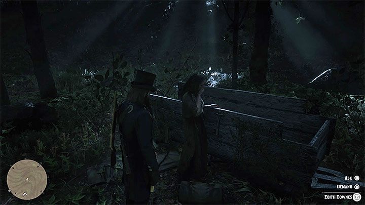 The tracks start on the main road, but soon they will direct you into the wilderness - Red Dead Redemption 2: Do Not Seek Absolution - walkthrough, map - Red Dead Redemption 2: Side quests - Red Dead Redemption 2 Guide