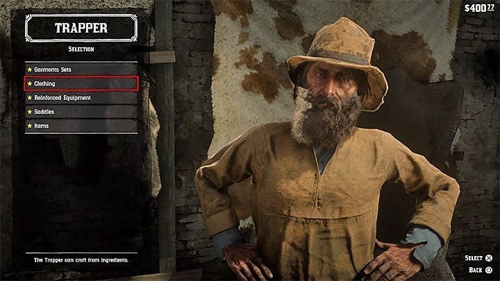 Go to the Trapper - Red Dead Redemption 2: Legendary Tatanka Bison - maps, tips - Red Dead Redemption 2: Legendary Animals - Red Dead Redemption 2 Guide