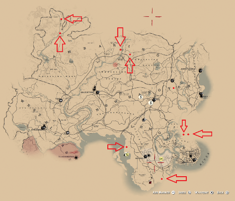 RDR2 Map  Interactive Map of Red Dead Redemption 2 Locations