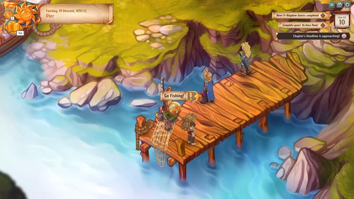 In order to unlock fishing, upgrade the Pier to level 2. - Fishing - City Management - Regalia: Of Man and Monarchs Game Guide