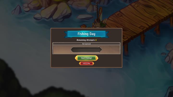 Fishing takes one game – you have as many as six chances to catch something. - Fishing - City Management - Regalia: Of Man and Monarchs Game Guide