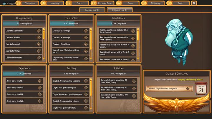 AbIn order to finish a chapter, you have to complete five kingdom quests from any chosen tab. - Regular and kingdom quests - City Management - Regalia: Of Man and Monarchs Game Guide