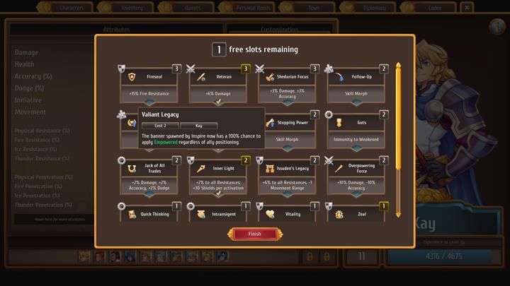 Also, remember to distribute new skills among your characters on a regular basis - Finishing royal quests in Chapter 1 | Walkthrough for Chapter 1 - Walkthrough for Chapter 1 - Regalia: Of Man and Monarchs Game Guide