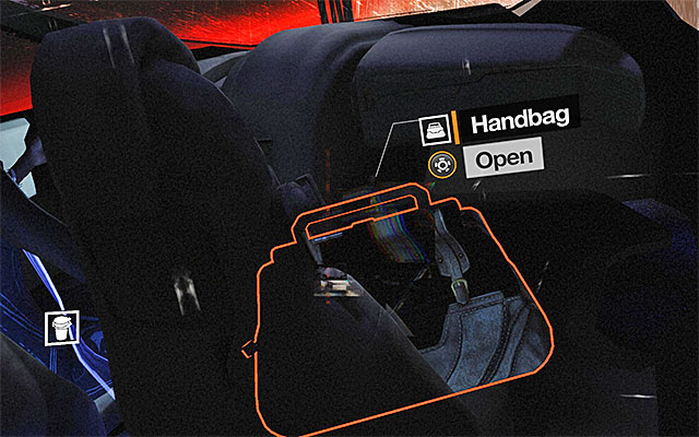 Another glitch of your interest is connected with the Handbag in the passenger seat - Remix Scylla Cartier-Wells' memory - Episode 5 - Remember Me - Game Guide and Walkthrough