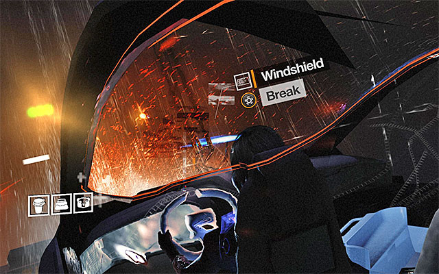 Finally, select the glitch connected with the car's windshield and interact with it to make cracks appear - Remix Scylla Cartier-Wells' memory - Episode 5 - Remember Me - Game Guide and Walkthrough