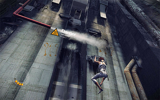 After you've taken care of all your business here, approach the drainpipe and press the jump key/button to start climbing it - Reach the vicinity of Tommy's bar (part 1) - Episode 1 - Remember Me - Game Guide and Walkthrough