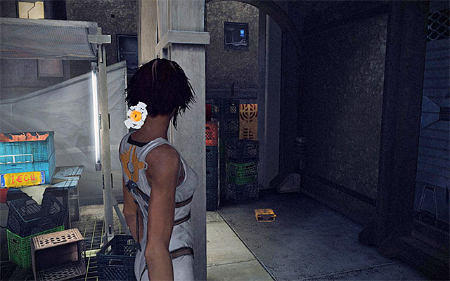 Turn around and take the catwalk you ignored earlier and reach another part of the market place - Reach the vicinity of Tommy's bar (part 2) - Episode 1 - Remember Me - Game Guide and Walkthrough