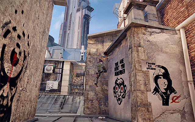 Shimmy to the left as far as you can and jump towards the ledge to your left - Reach St. Michael's rotunda - Episode 2 - Remember Me - Game Guide and Walkthrough