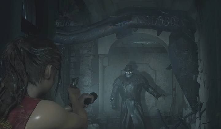 Tyrant. - Obtaining the key card; Escaping the station | Police station in Resident Evil 2 - Claires path - Resident Evil 2 Guide